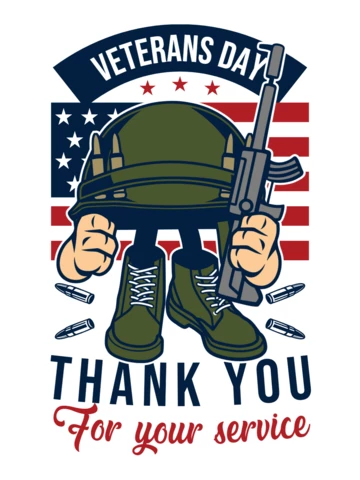 Veterans Day US T-Shirt Design Template