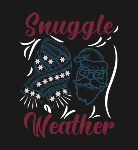 Plantilla de diseño de camiseta de invierno Snuggle weather