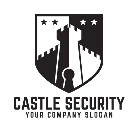 Castle Security Logo Design Template