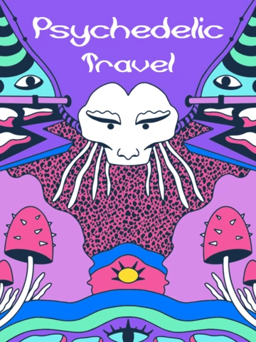 Psychedelic Travel T-Shirt Design