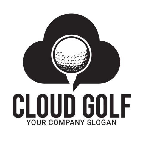 Cloud Golf Logo Design Template