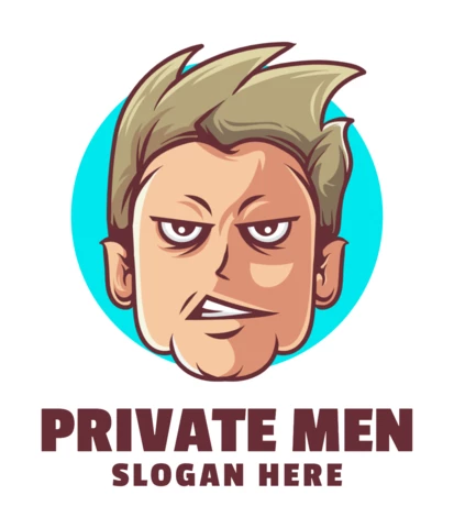 Private Men Logo Design Template