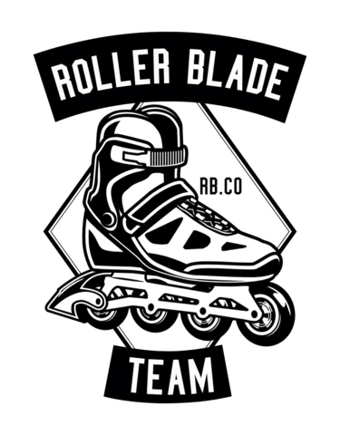 Roller Blade Team T-shirt Design Template