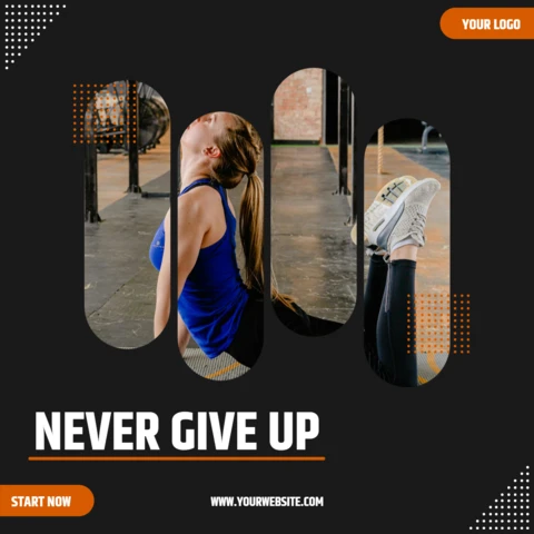 Striking Marketing Collage Promotional Instagram Post Design Template