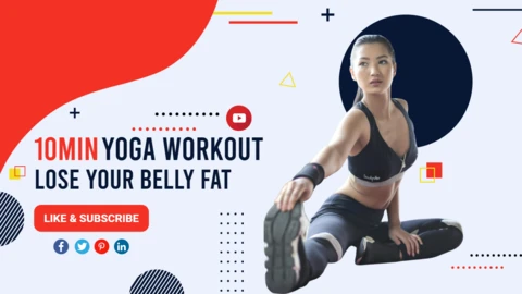 Yoga YouTube Channel Thumbnail Post Design Template