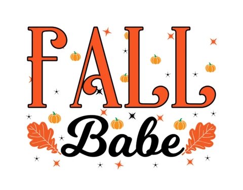 Otoño bebé calabaza plantilla de diseño de la camiseta