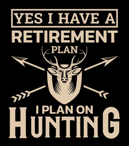 Vintage Hunting Retirement Plan Design Template