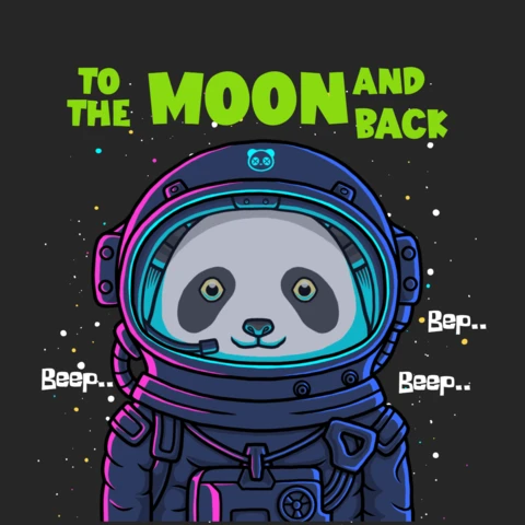 Cosmic Panda Adventure Design Template for Kids