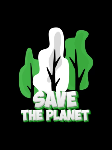 Diseño de plantilla de camiseta ecológica para salvar el planeta