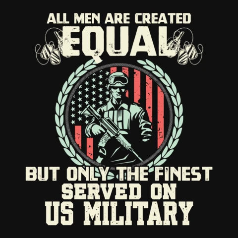 US Army Military Quote T-Shirt Design Template