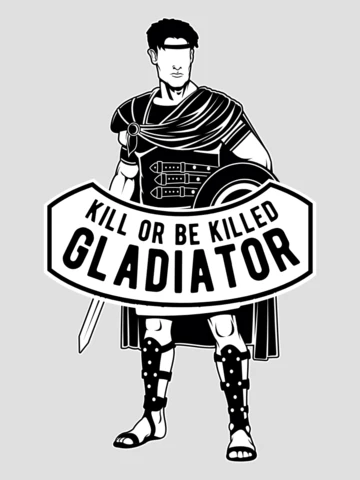 Roman Gladiator T-Shirt Design Template