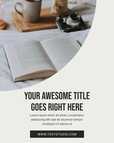 Cozy Reading Vibes Instagram Post Design Template