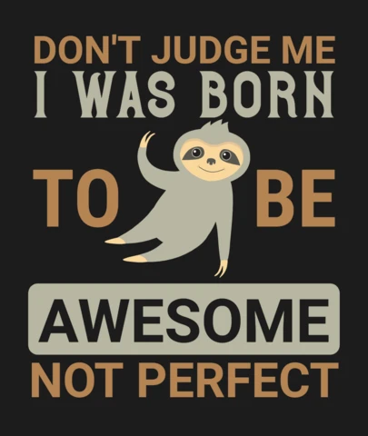 Playful Sloth Quote Design Template for Fun and Whimsical Projects