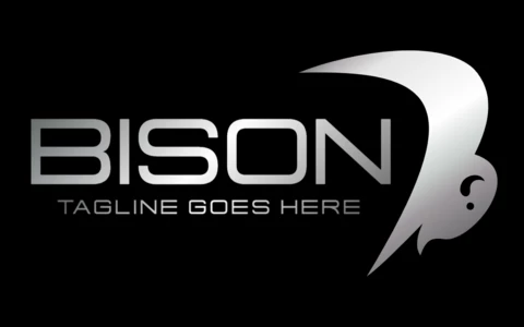 Simple Bison Logo Design Template