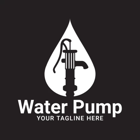 Water Pump Logo Design Template