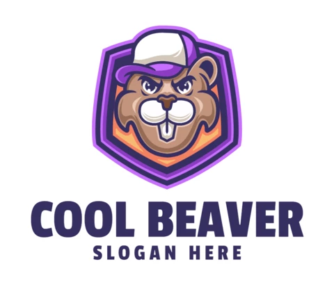 Ontwerpsjabloon voor cool beverlogo