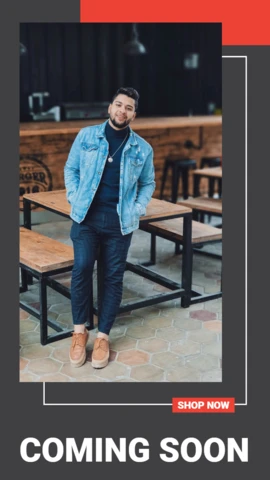 Grau und rot instagram mode geschichte post design vorlage