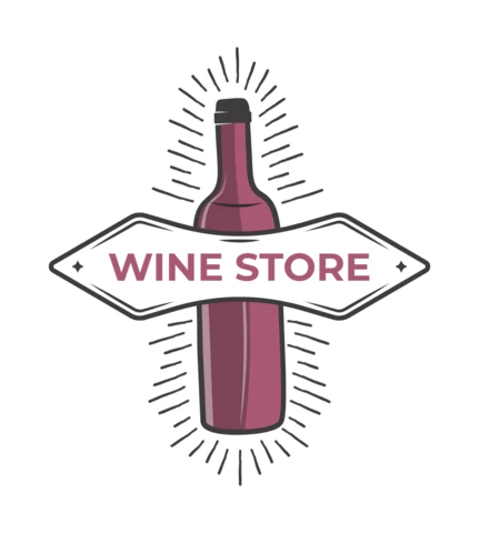 Wine Store Logo Template Design