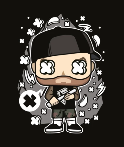 Modèle de conception de t-shirt de culture pop Travis Barker