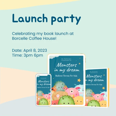 Children's Book Launch Party Instagram Post Design Template