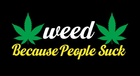 L'herbe parce que les gens sont nuls modèle de t-shirt