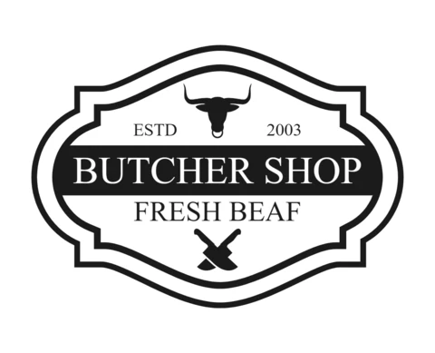 Butcher Shop Logo Design Template