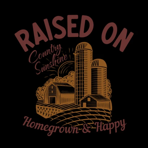 Vintage Country Farmhouse Design Template: 'Raised On Country Sunshine'