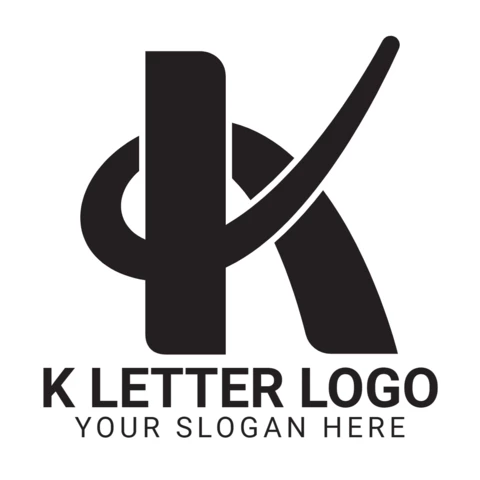 Letter K Modern Stylish Logo Design Template