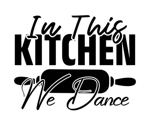 En esta cocina bailamos plantilla de diseño de camisetas