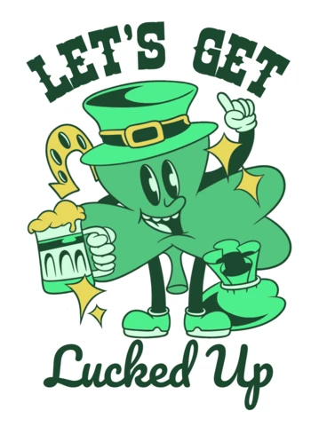 Lucky Leprechaun T-shirt Design Template for St. Patrick's Day Celebrations