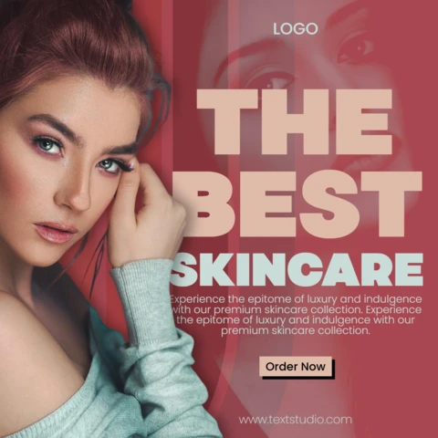 Beauty Skincare Product Launch Promotional Flyer Design