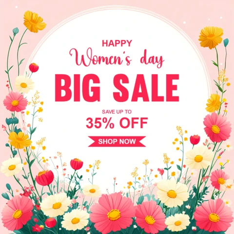 Happy Women's Day Sale Design Instagram Template