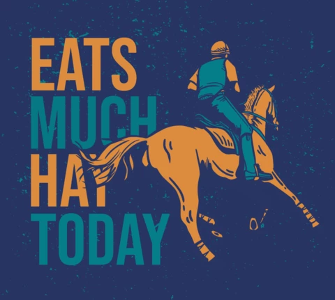 Modèle de conception de t-shirt vintage homme à cheval