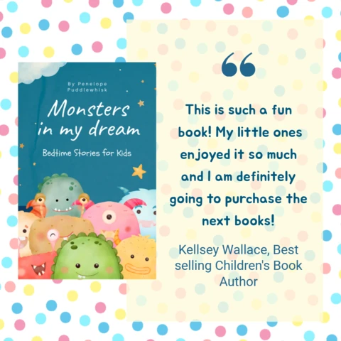 Livro de alfabetização infantil monstros em meu sonho venda modelo de design de postagem no instagram