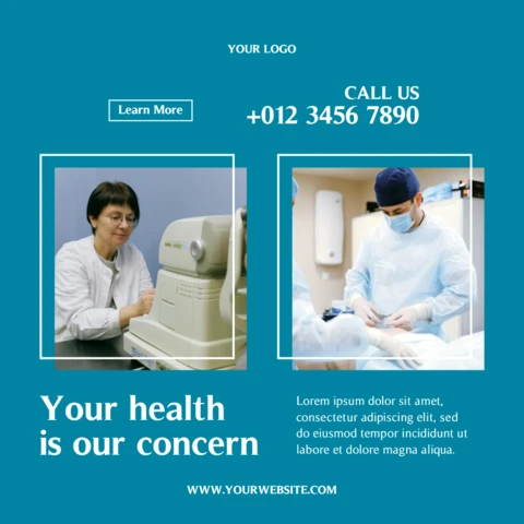 Eye-Catching Medical Social Media Post Design Template
