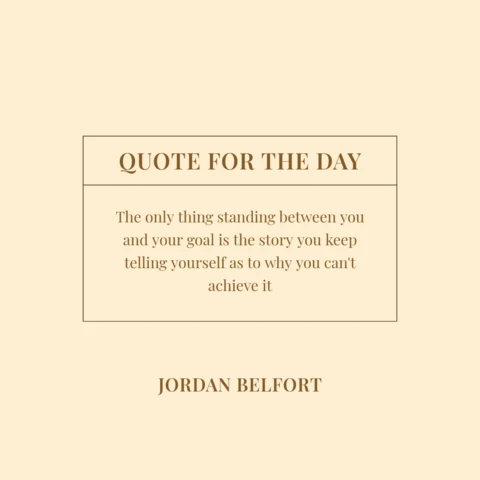 Goal Motivation Quote Instagram Post Design Template