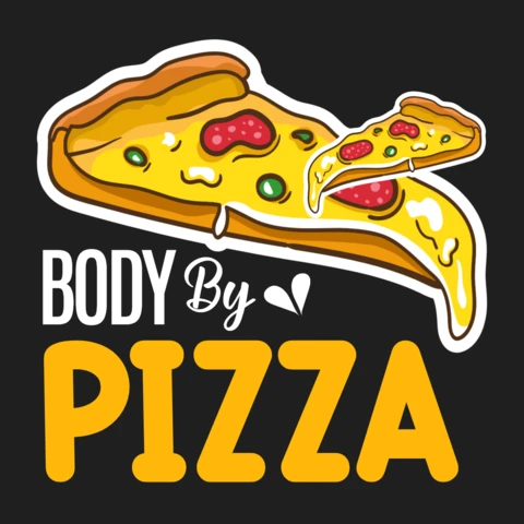 Body By Pizza T-Shirt Design Template