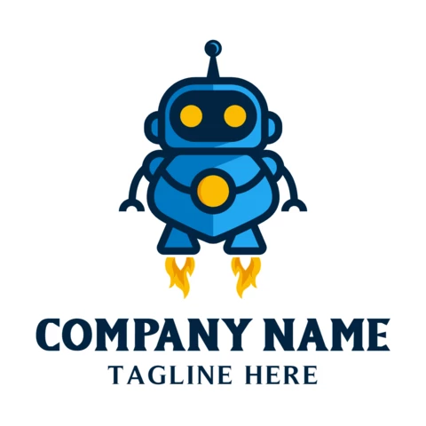 Robot Logo Design Template