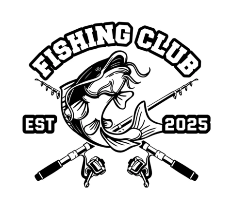 Fishing Cub Logo Design Template