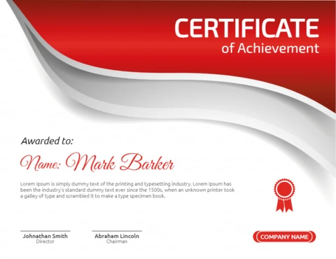 Corporate Employee Certificate Award Post Design Template