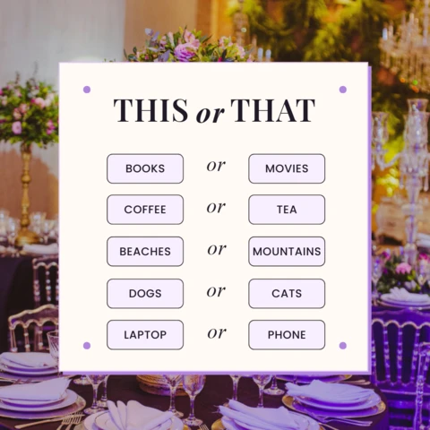 This Or That Influencer Instagram Post Design Template