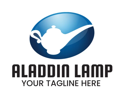 アラジンランプのロゴテンプレート