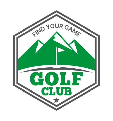 Plantilla de diseño de logotipo de club de golf