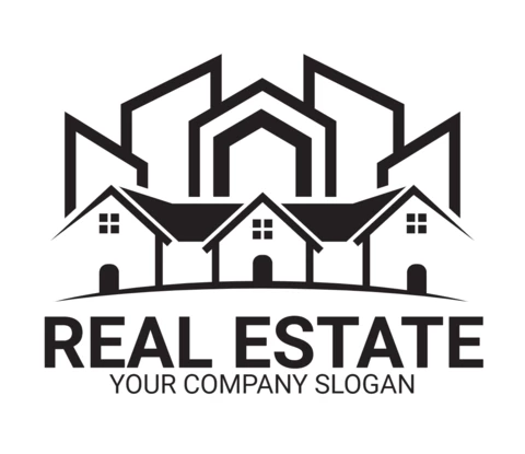 Modèle de logo moderne pour l'immobilier