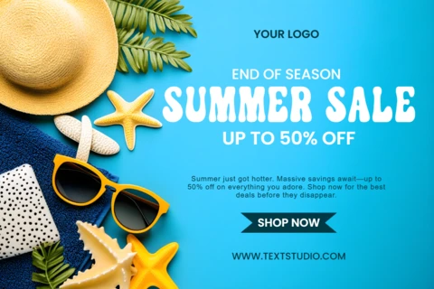 Vibrant Summer Sale Design Template for Seasonal Promotions