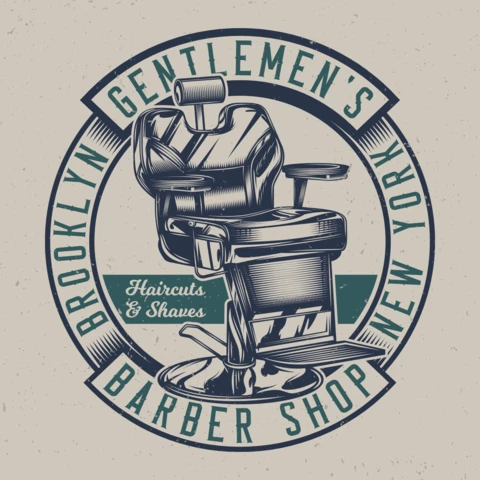 Barbershop Chair T-Shirt Design Template
