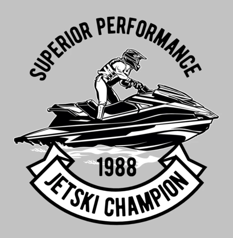 Jet Ski Championship T-Shirt Design Template