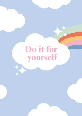 Affiche plate imprimable "Do it for yourself" (faites-le vous-même)