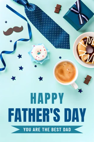 Father's Day Celebration Template: Cheerful Design for Dads