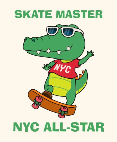 Skate Master All-Star Design Template for Kids